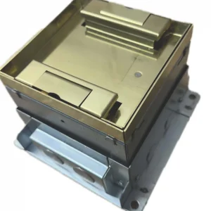CMS1010BR Brass Mini Floor Box