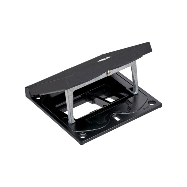 KFH200/74 - Empty manual opening twin Top Section - Black - Image 3