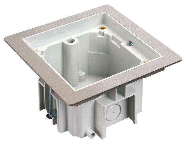 KGT100RF/72 - Single gang raised floor back box -Stainless steel