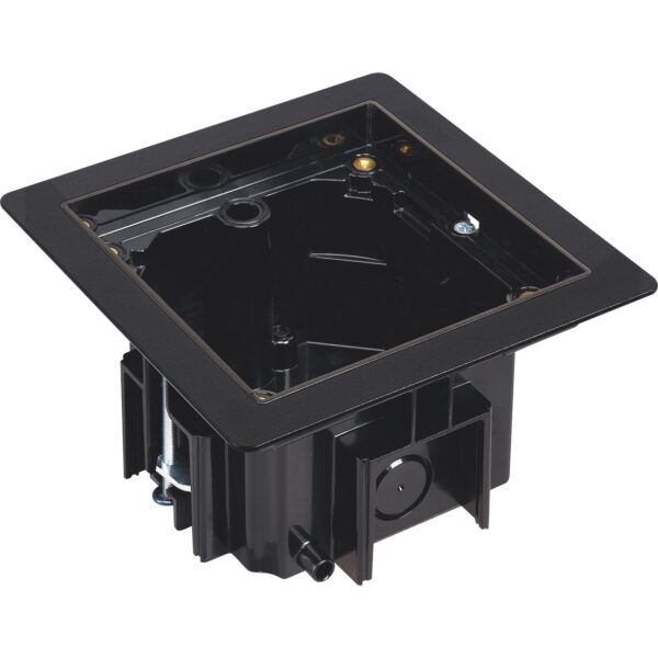 KFH140SEC/74 - Black metal finish, 13amp UK socket and Blank - Security lock - Image 4