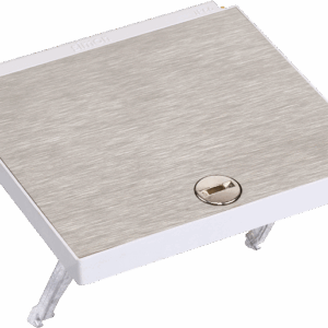 KFS1001 Hinged lid for single floor box, white