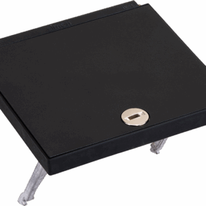 KFS1001 Hinged lid for single floor box, black