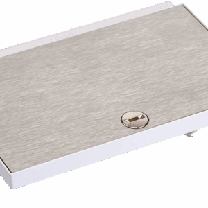 KFS2001 Hinged lid for twin floor box, white