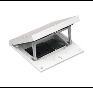 KFH140/72 - Single 13amp socket in a stainless steel top section - Manual Twist Lock
